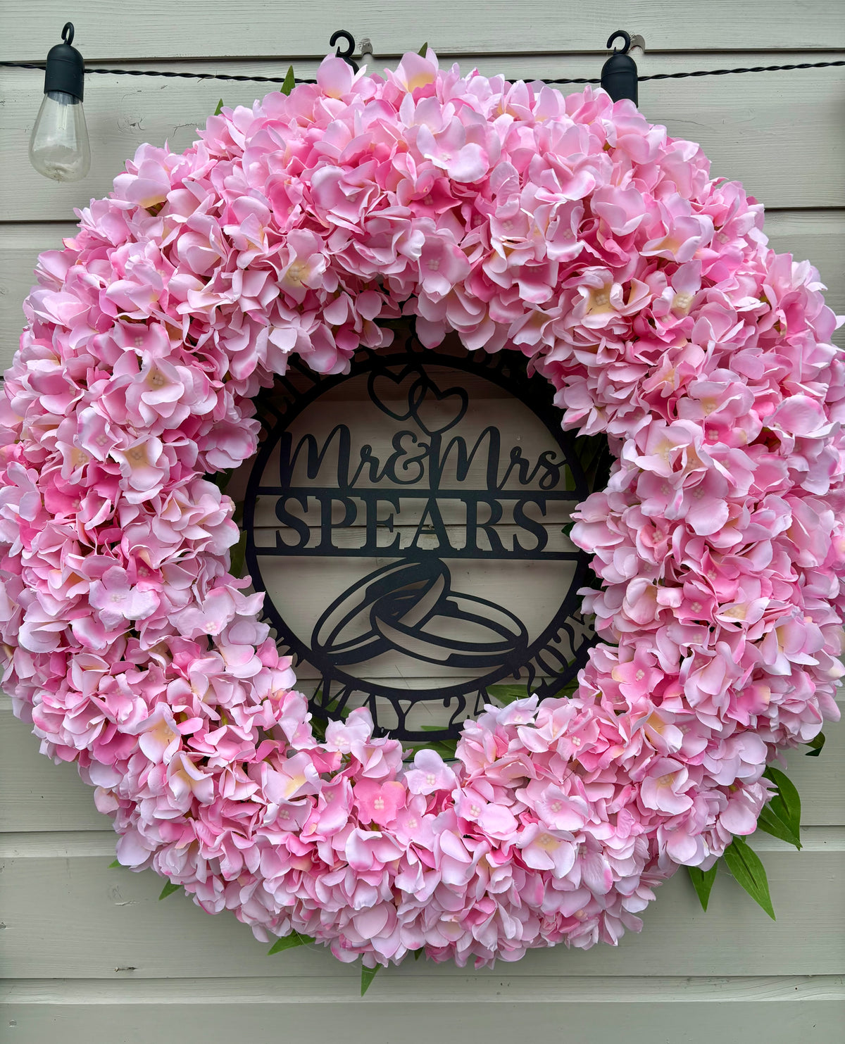 Polly Large hydrangea wreath