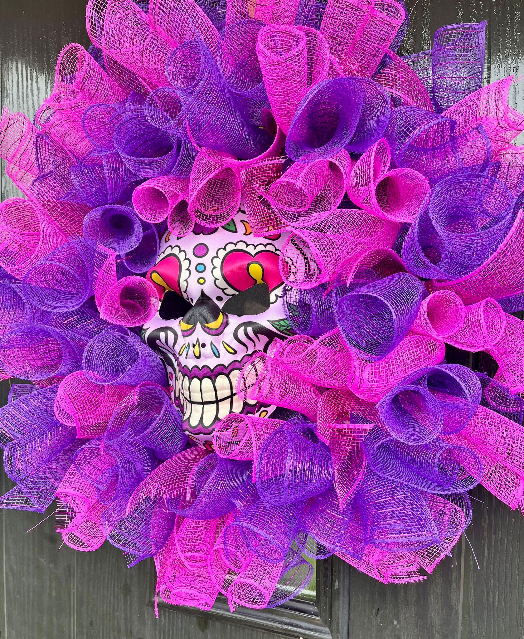 Day of the Dead Scary Clown Haloween Wreath