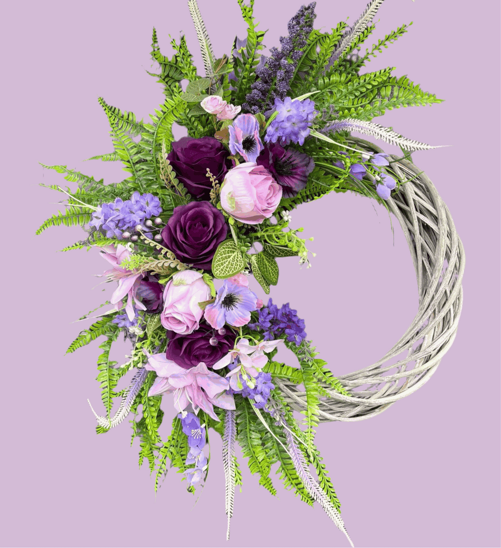 Delilah Grey Wicker Wreath 