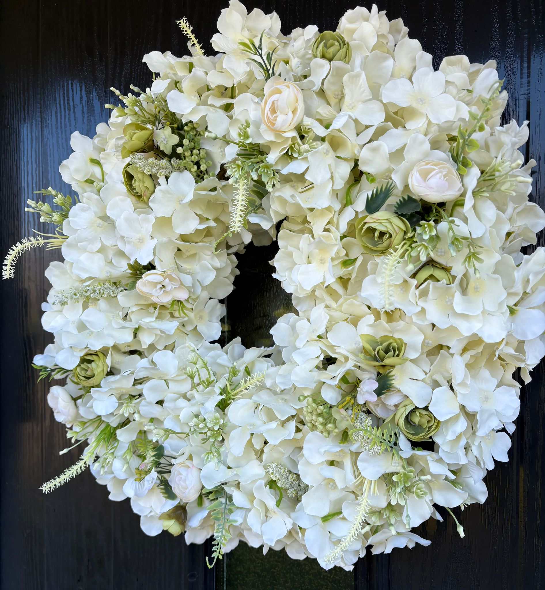 Felicity hydrangea wreath