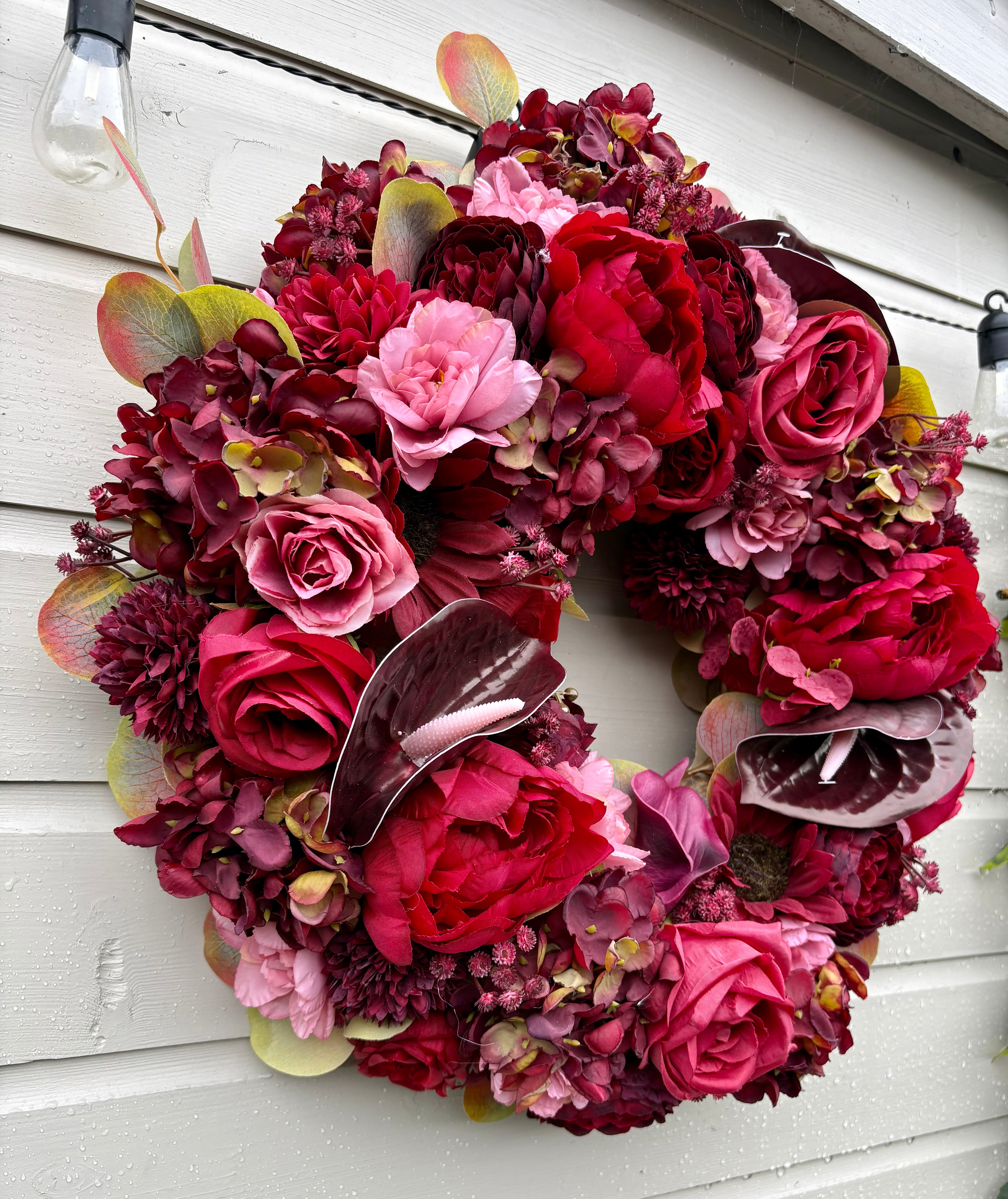 Ruby autumn wreath
