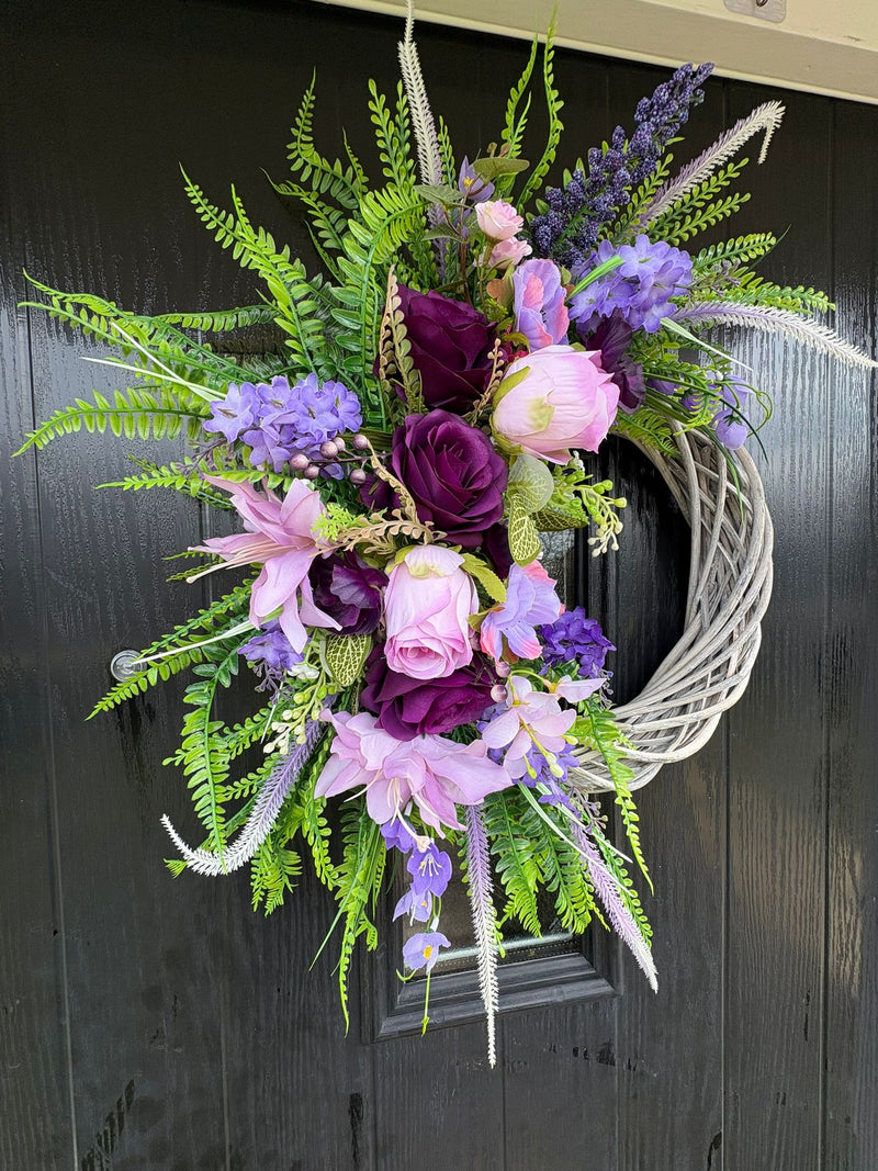 Delilah Grey wicker wreath