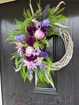 Delilah Grey wicker wreath