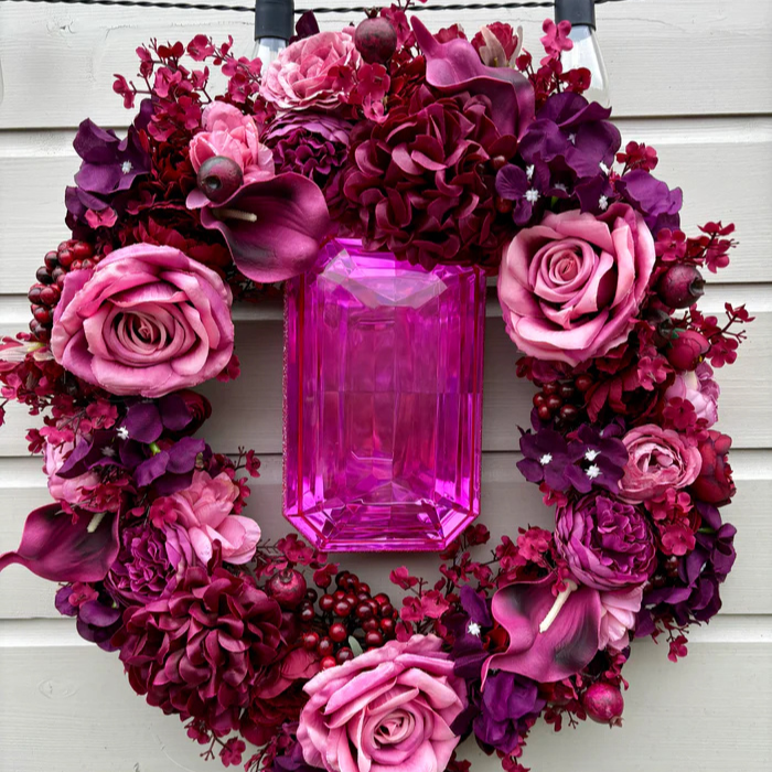 Priscilla Autumn Wreath Handmade Rustic Fall Wreath for Front Door