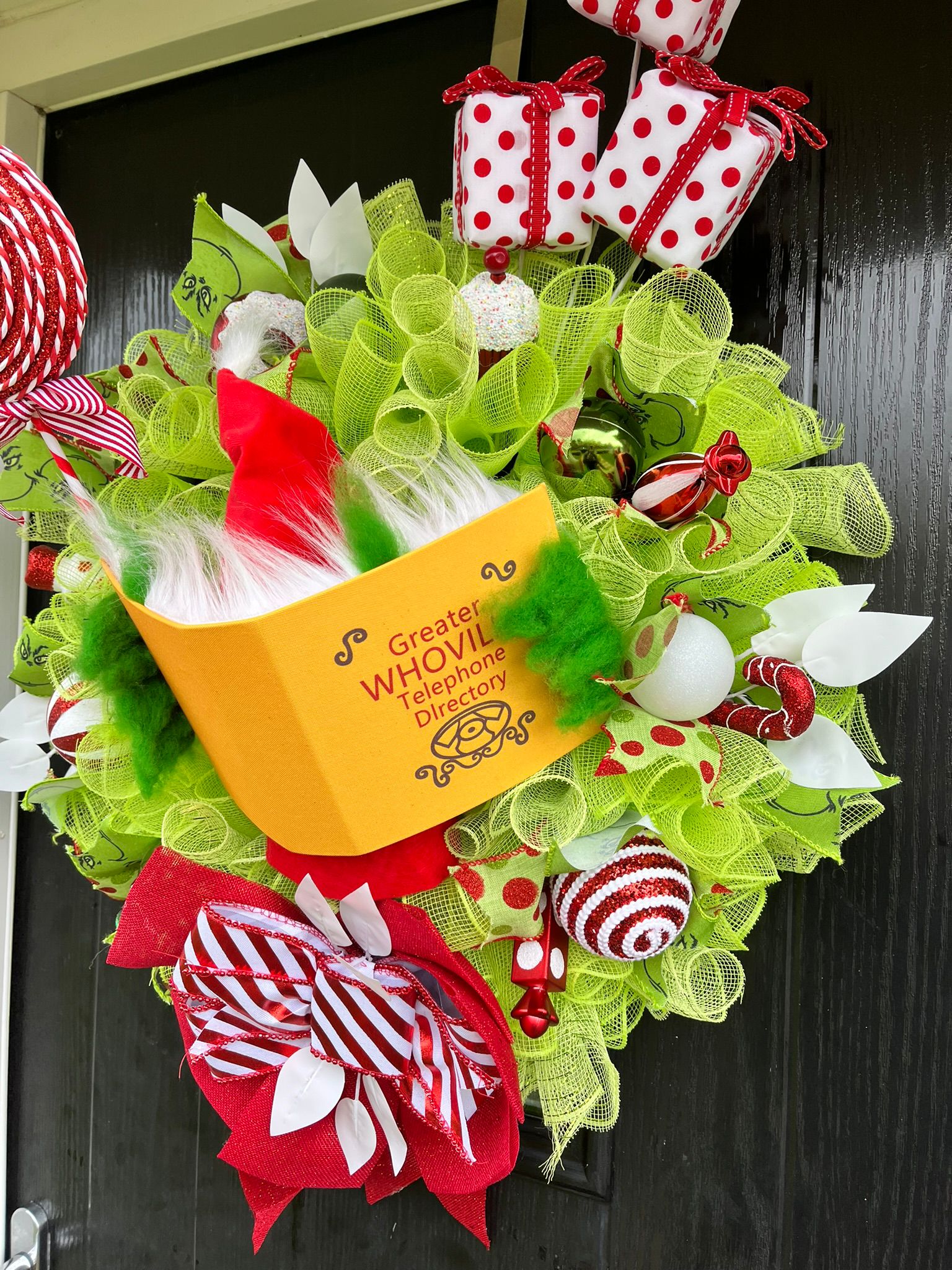Christmas Grinch Whoville Wreath