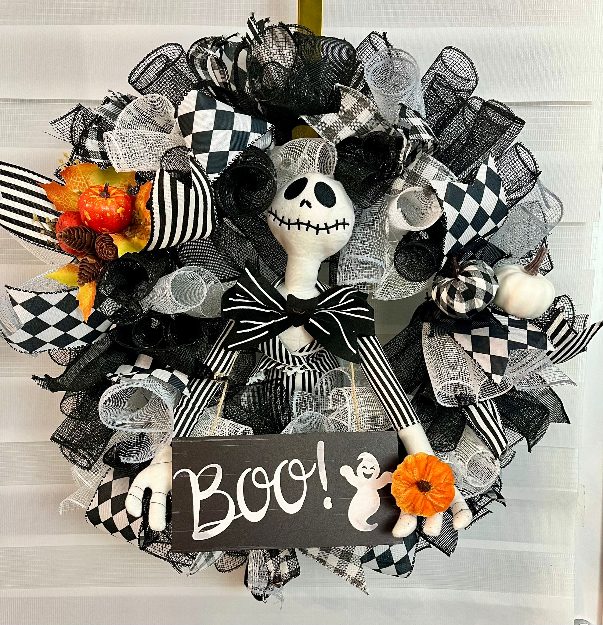 Jack Skellington Haloween wreath