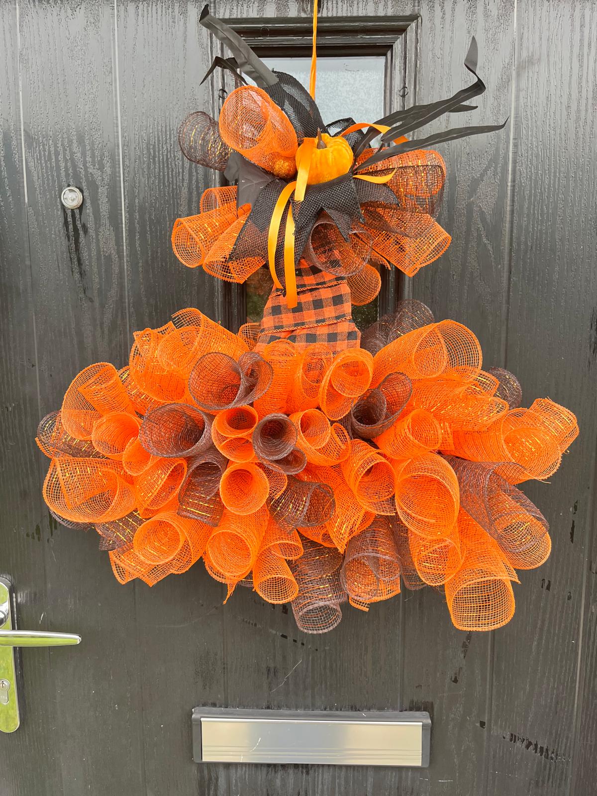 whimsical and spooky Haloween wreath