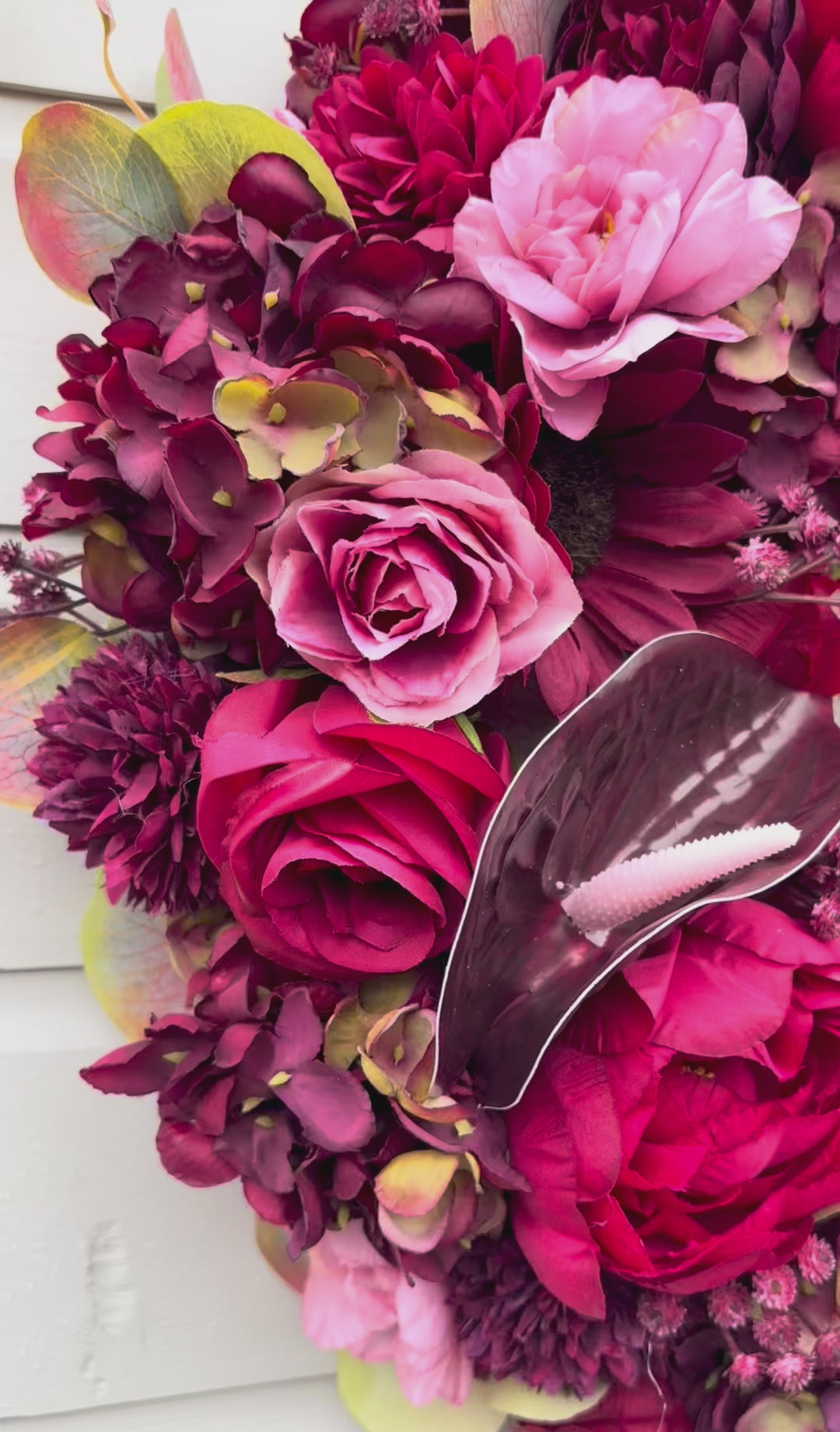 Ruby autumn wreath