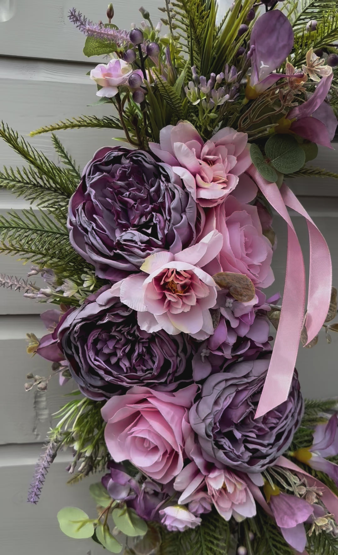 Charlotte grey wicker wreath